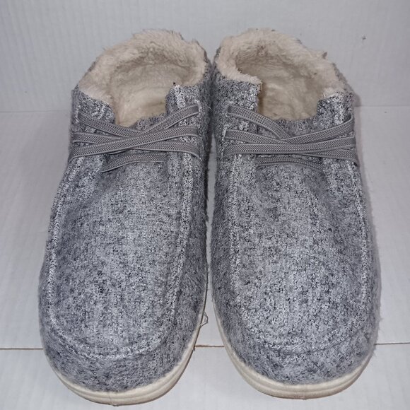 TOMMY BAHAMA MEN'S FAUX FUR LINED CASUAL SLIP ON SNEAKERS  HEY DUDE STYLE - Picture 1 of 10